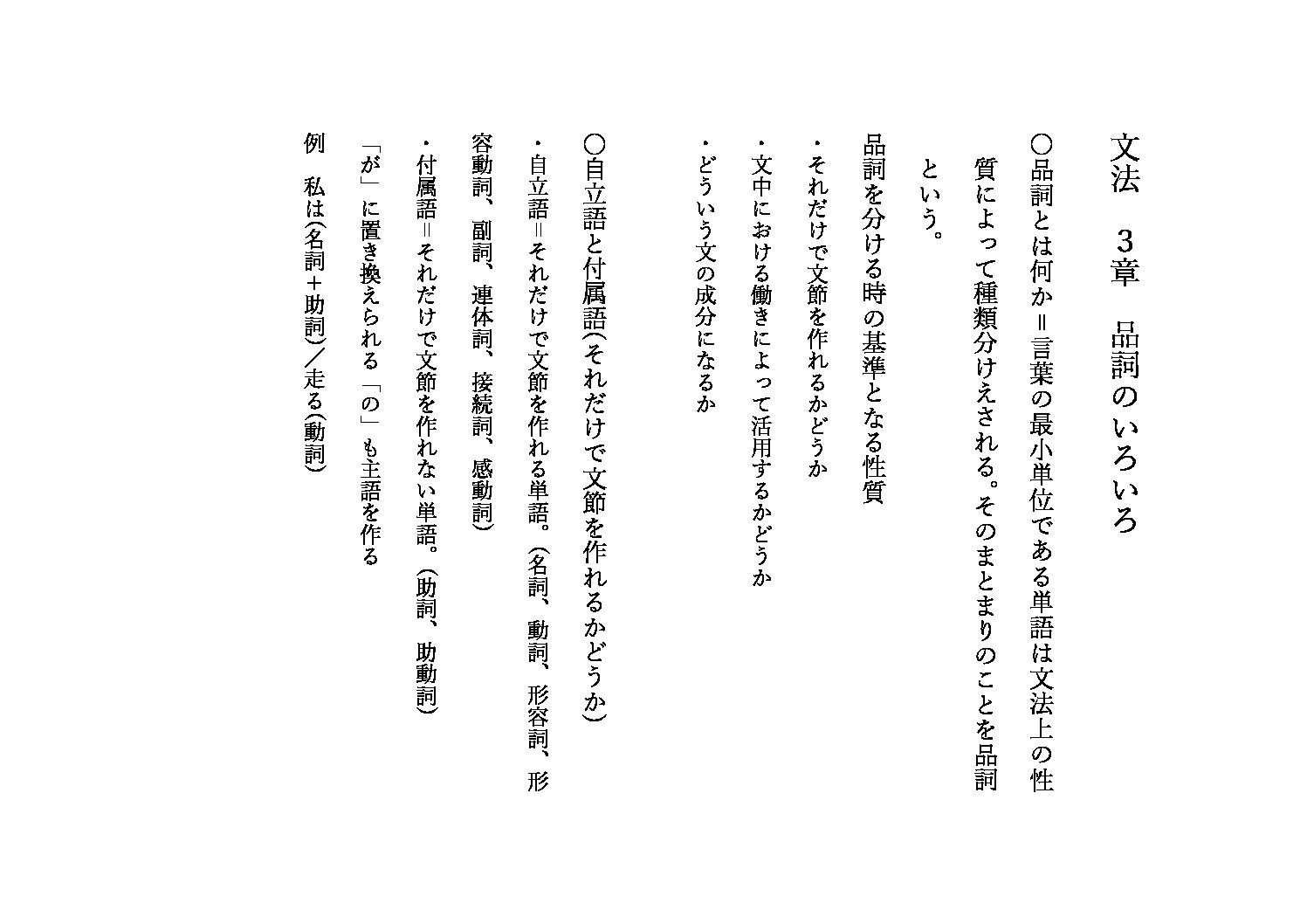 なるほど国文法 3章