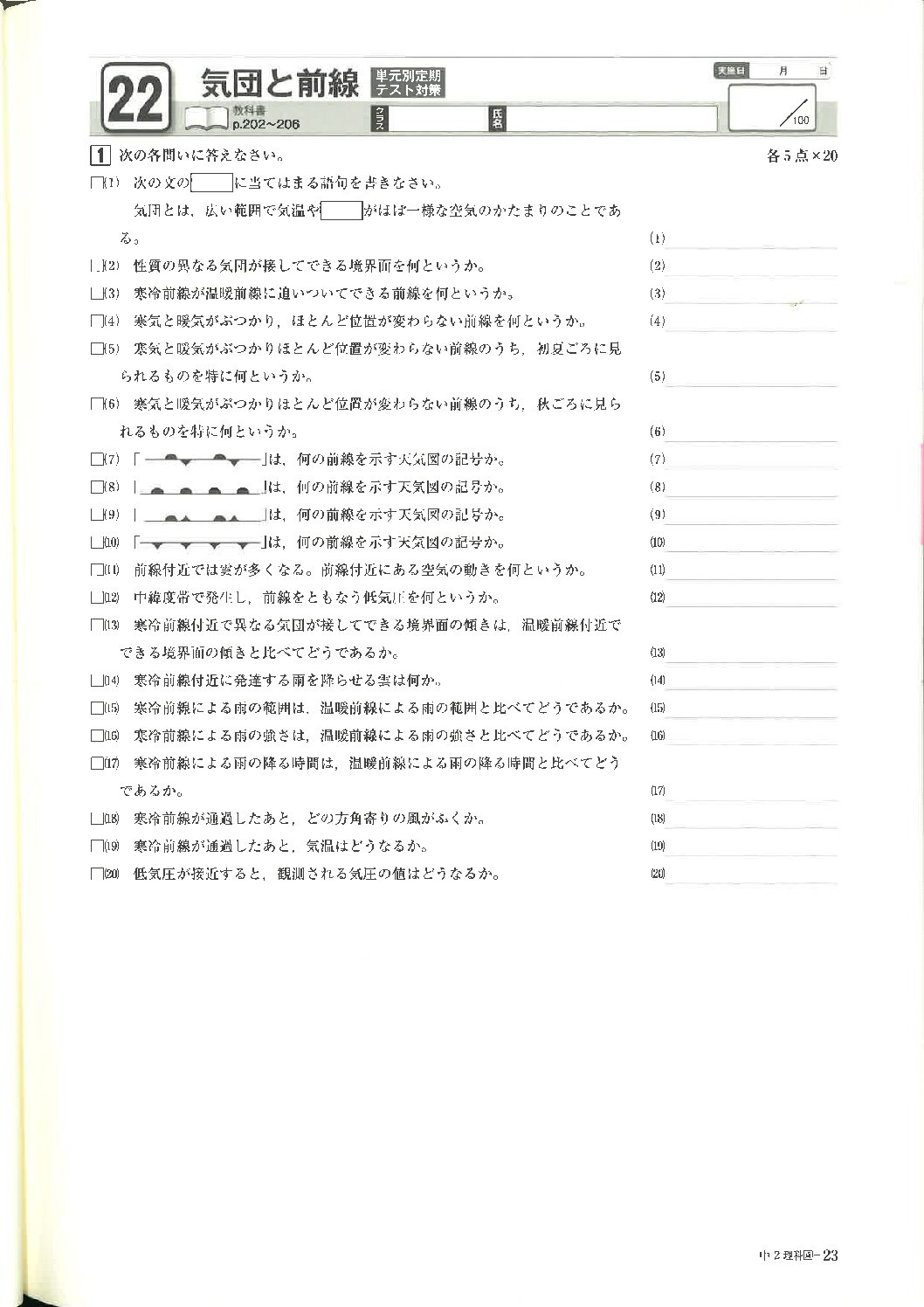 確認テスト 問題