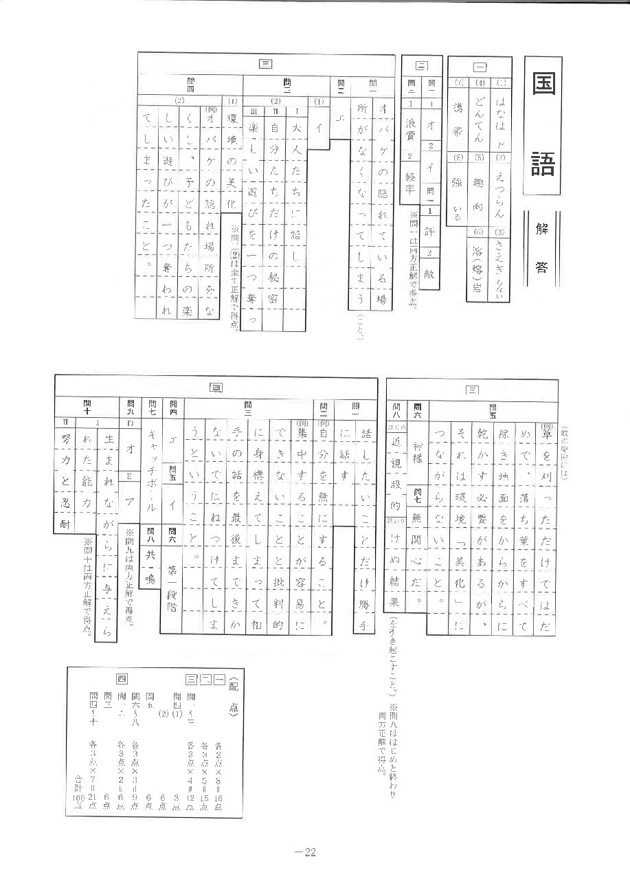 国語　解答