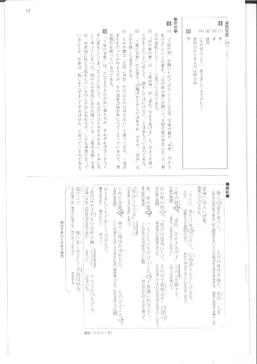 古典の基礎P2829 解答
